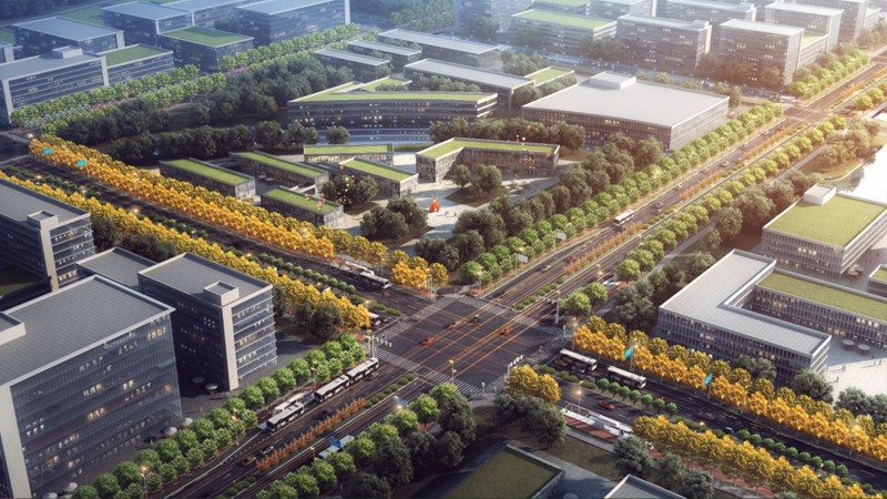 AG尊时凯龙人生就博站枢纽片区市政道路、综合管廊、排水管网系统（一期）工程一标段项目完成桩基施工