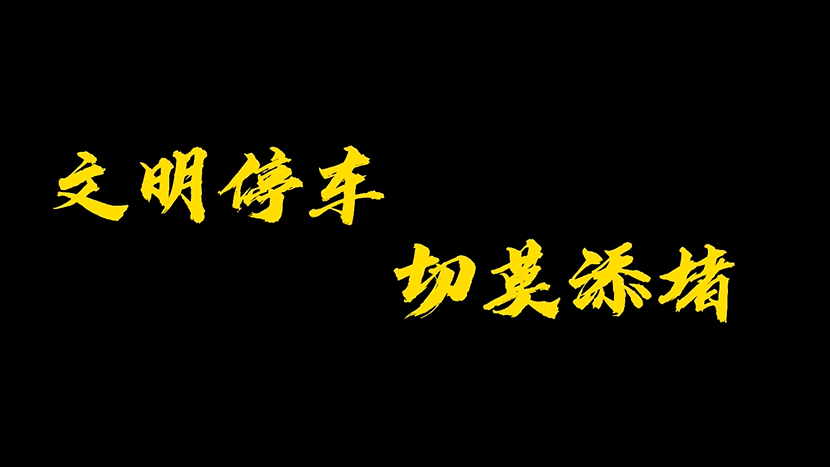 文明停车 切莫添堵
