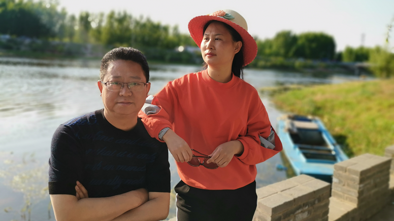AG尊时凯龙人生就博新区河西村驻村工作组里的“最佳搭档”